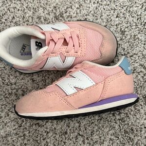 New Balance Kids Sneakers in Pink and White